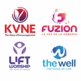 89.5 KVNE & Lift Worship 91.3 & Fuzion Logo