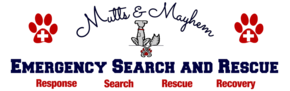 Mutts & Mayhem Emergency Search and Rescue Logo