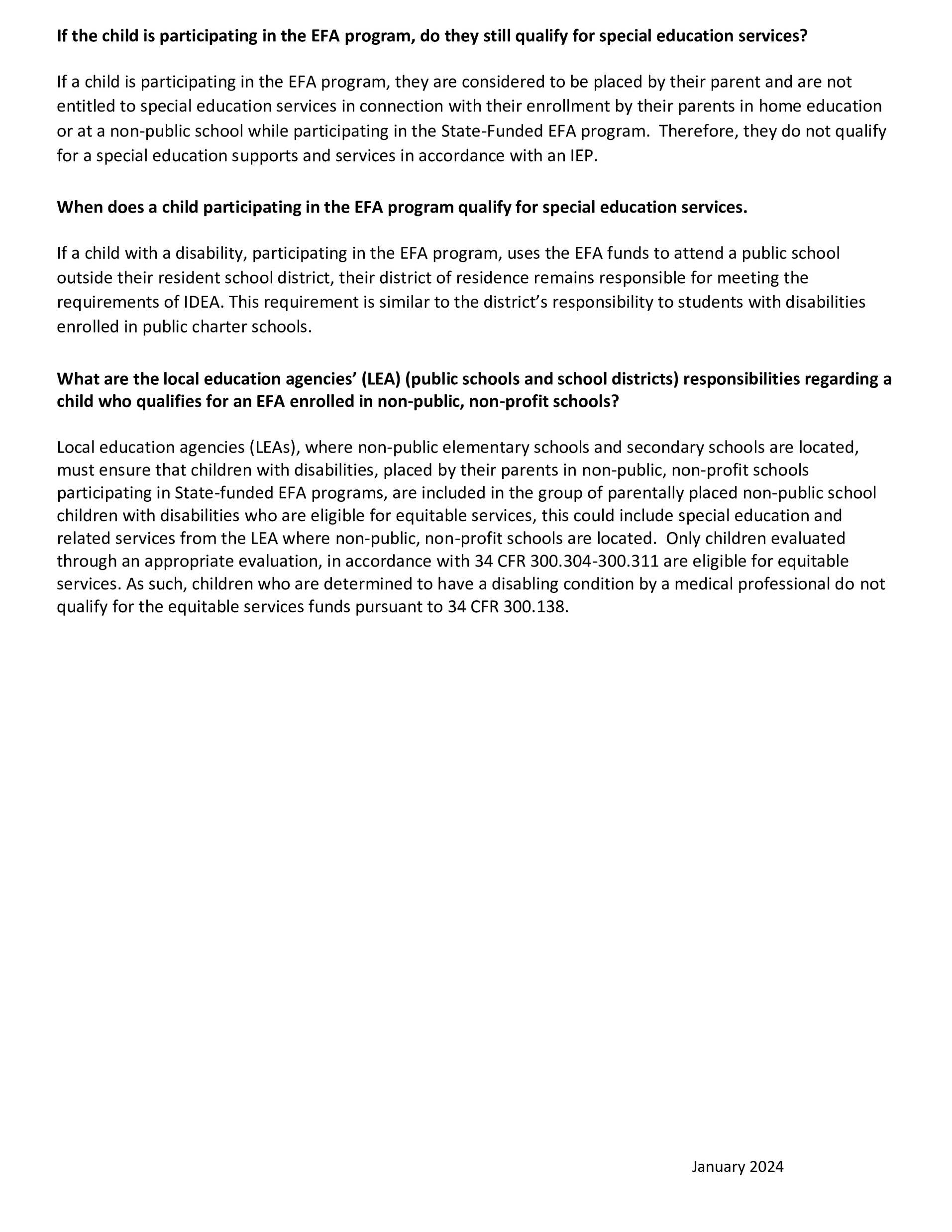 Special Education Eligibility and Funding